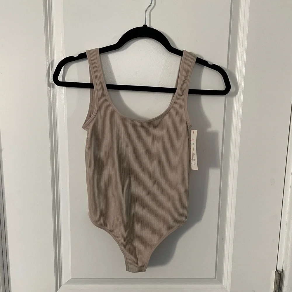 Target Colsie Ribbed Nude Thong Bodysuit - Picture 3 of 6